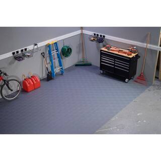 G-Floor 5 ft. W x 10 ft. L Slate Grey Levant Commercial Grade Vinyl Garage Flooring GF55LV510SGRET