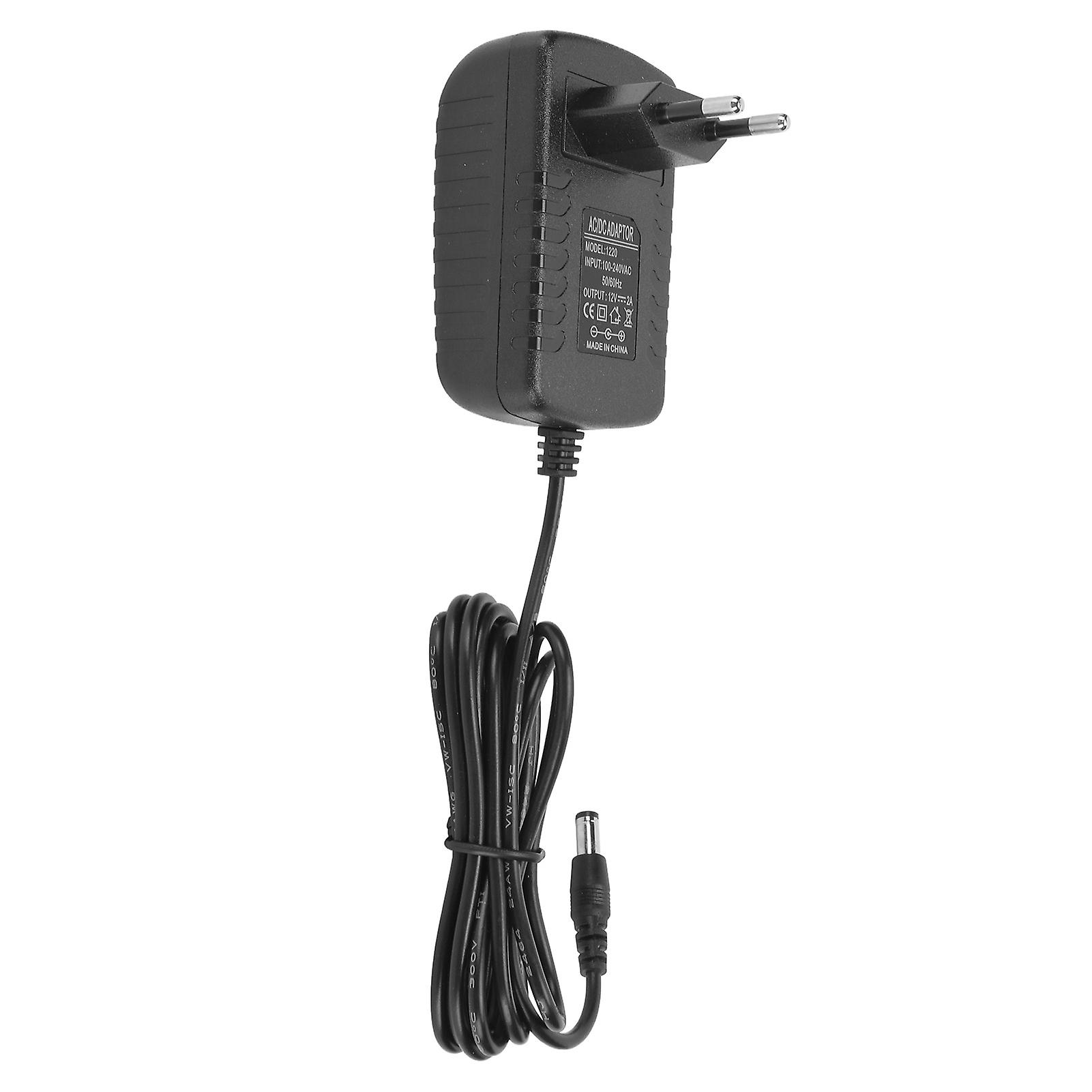 12V 2A External Power Adapter AC to DC Low Voltage 3/4pin Connector Power Adapter for Speakers Humidifier 100‑240V EU Plug