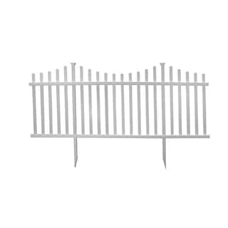 Zippity Outdoor Products 42 in. H x 92 in. W Manchester Semi-Permanent Vinyl Fence Panel Kit (2-Pack) ZP19018