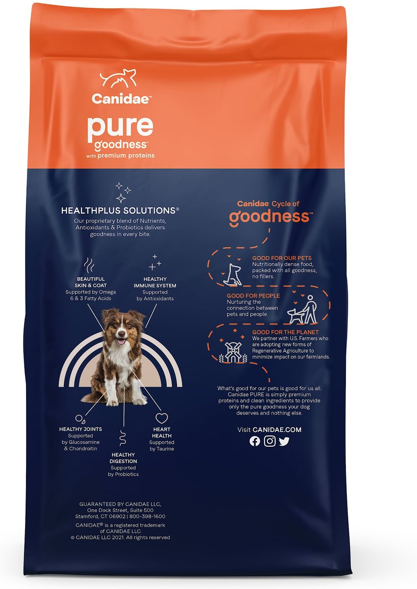 CANIDAE Pure Goodness Real Lamb and Sweet Potato Recipe Adult Dry Dog Food