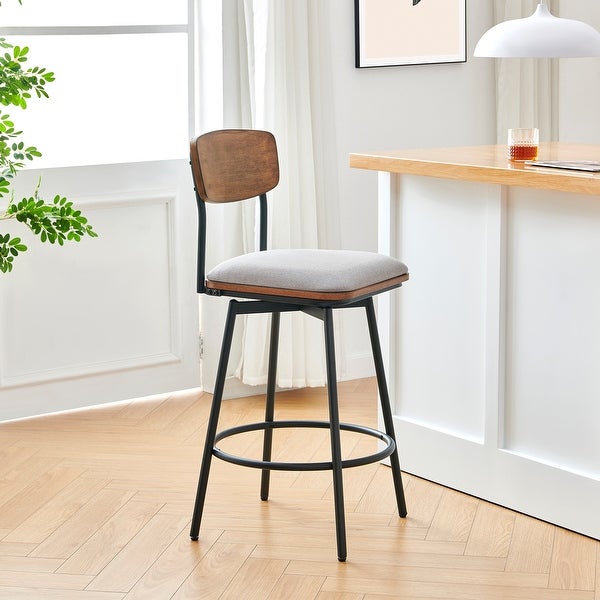 Claire Swivel Counter Height Bar Stool Set of 2