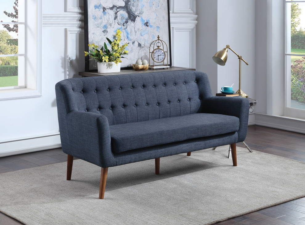 Mill Lane Mid Century Modern 68 quotTufted Sofa   Midcentury   Sofas   by Office Star Products  Houzz