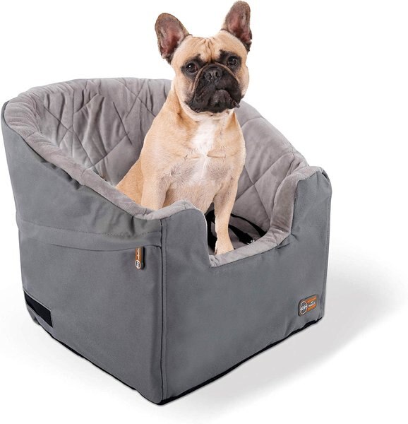 KandH Pet Products Bucket Booster Pet Seat， Grey