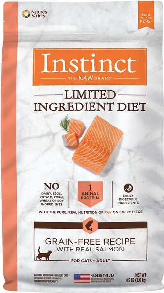 Instinct Limited Ingredient Diet Grain-Free Recipe with Real Salmon Freeze-Dried Raw Coated Adult Dry Cat Food