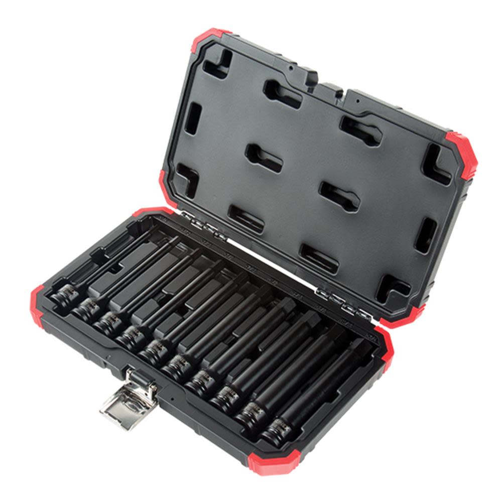 1/2 In. Drive SAE Impact Hex Driver Set 10 Pc ;