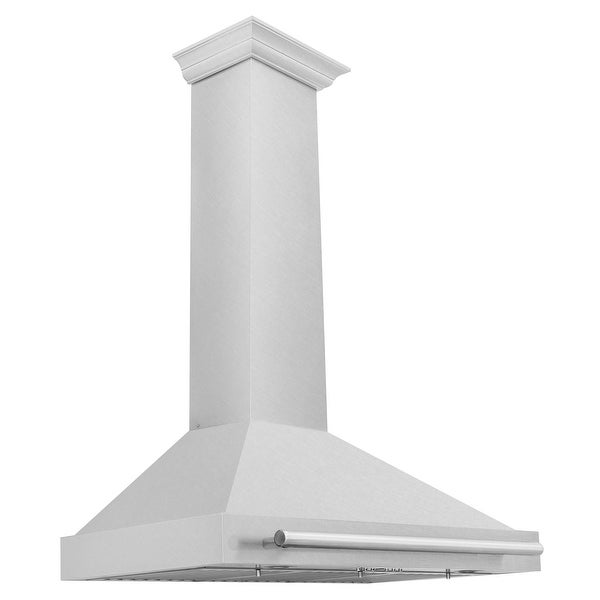 ZLINE DuraSnow Stainless Steel Range Hood with Stainless Steel Handle