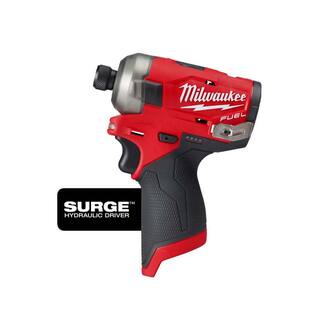 MW M12 FUEL SURGE 12V Lithium-Ion Brushless Cordless 14 in. Hex Impact Driver (Tool-Only) 2551-20