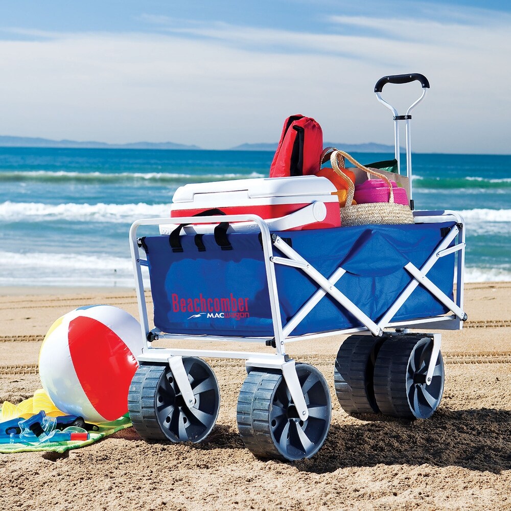 Mac Sports Collapsible Folding  Terrain Outdoor Utility Wagon Cart  Blue   23.1