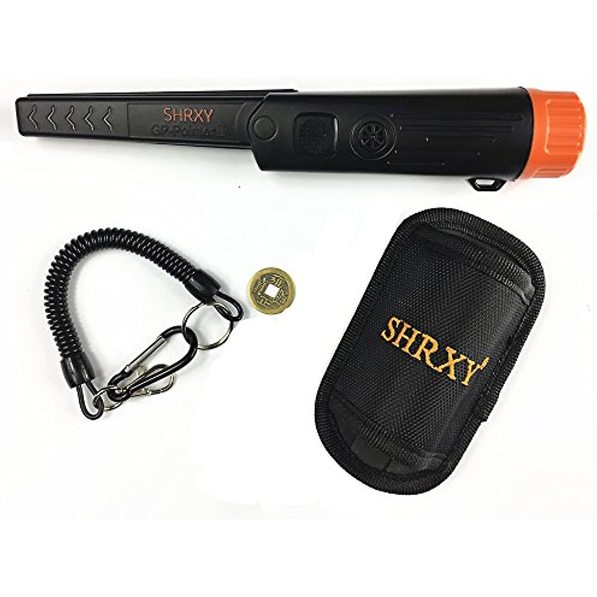 Hand Held Pin Pointer Metal Detector Portable Gp-pointer Weatherproof Black Gold Finder With Led Light For Low Light Uses
