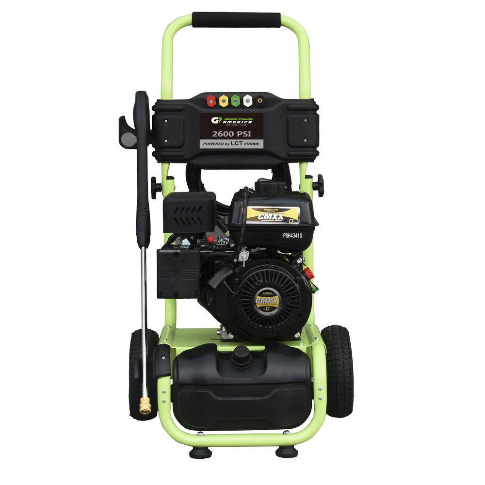 Green-Power 2600 psi 2.0 GPM Cam Pump Gas Pressure Washer GPW2600