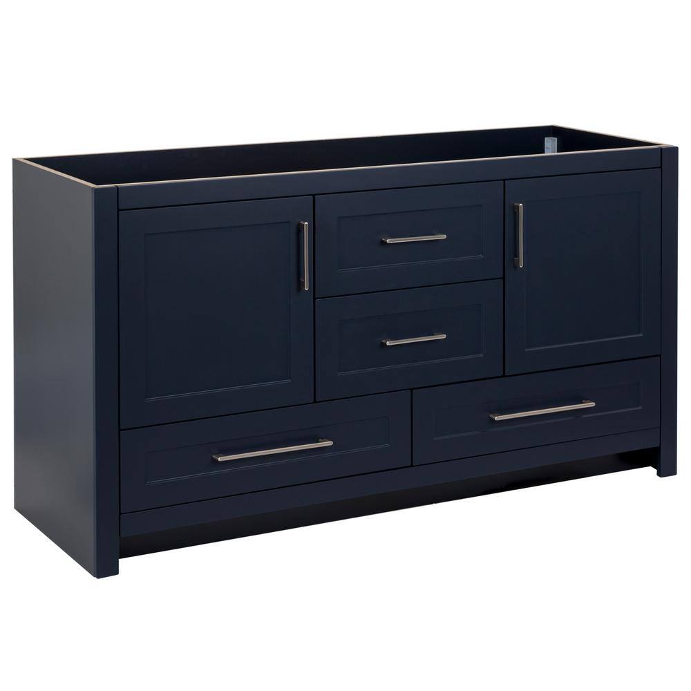 Home Decorators Collection Craye 60 in. W x 21.6 in. D x 34 in. H Bath Vanity Cabinet without Top in Deep Blue CY60-DB