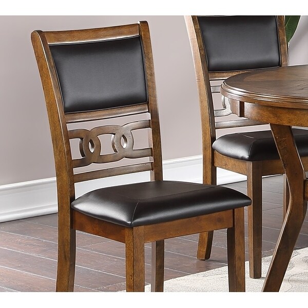 Dining Chair Set of 2 Side Chairs Cushion Seats Unique Back Kitchen Breakfast Chairs