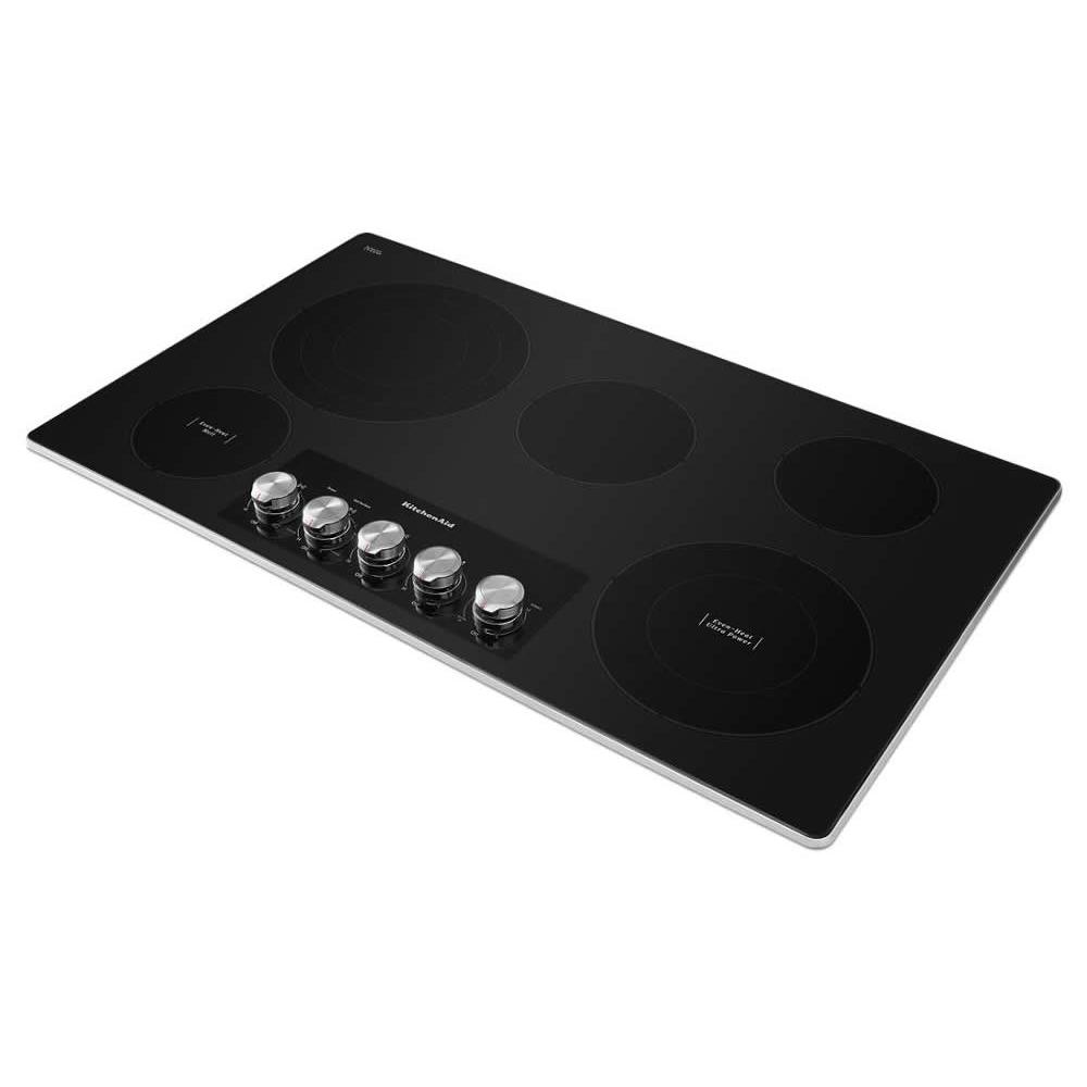 KitchenAid 36-inch Built-in Electric Cooktop with Even-Heat? Ultra Power? Element KCES556HSS