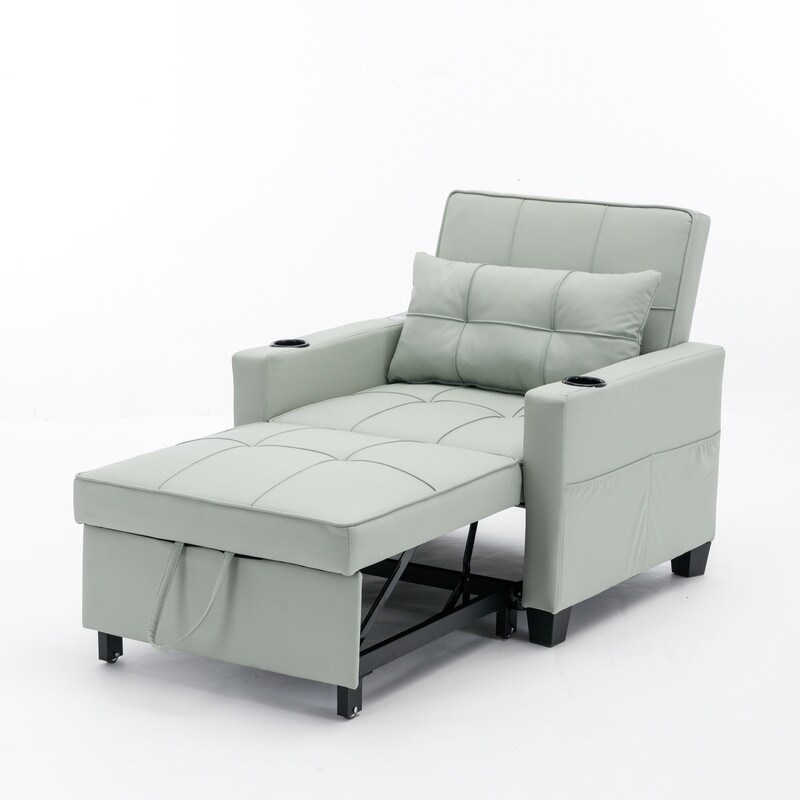 34.26 in wide Recliner bed 3 in 1 convertible multifunctional sofa bed