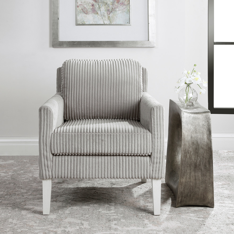 Uttermost Cavalla Gray Accent Chair   Transitional   Armchairs And Accent Chairs   by Modern Furniture LLC  Houzz