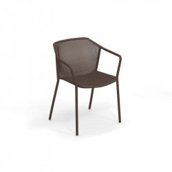 Fauteuil de jardin EMU Darwin - Fauteuil extérieur design italien acier