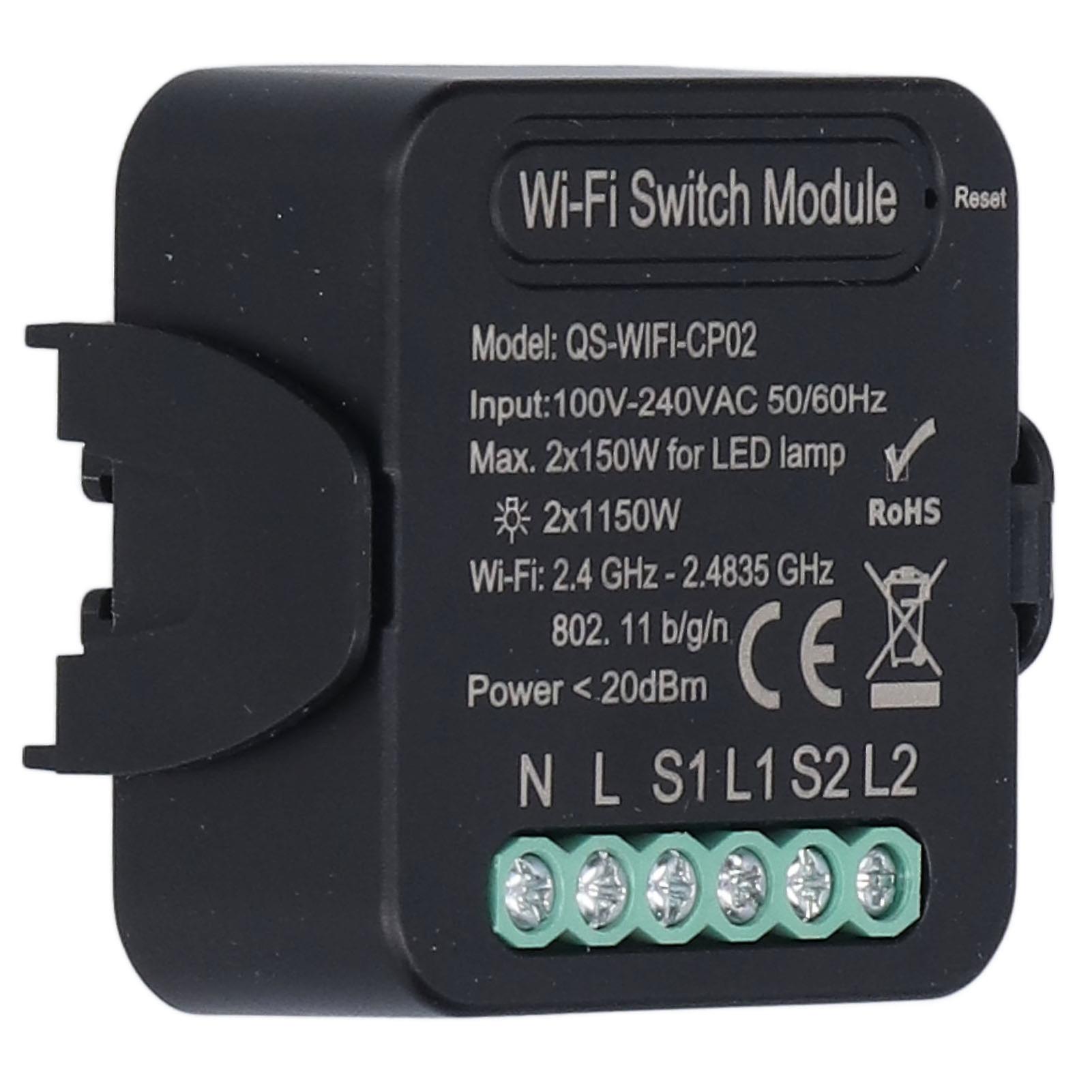 Smart Wifi Relay Switch Timer Light Switches Module Mobilephone App Control 100240vac