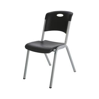 Lifetime Black Stacking Utility Chair (Set of 4) 480310