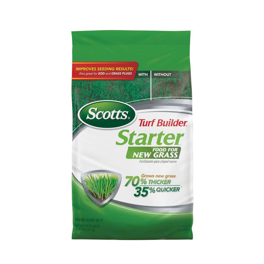 Scotts Turf Builder 42 lbs. 14000 sq. ft. Starter Fertilizer for New Grass Use When Planting Seed 21814