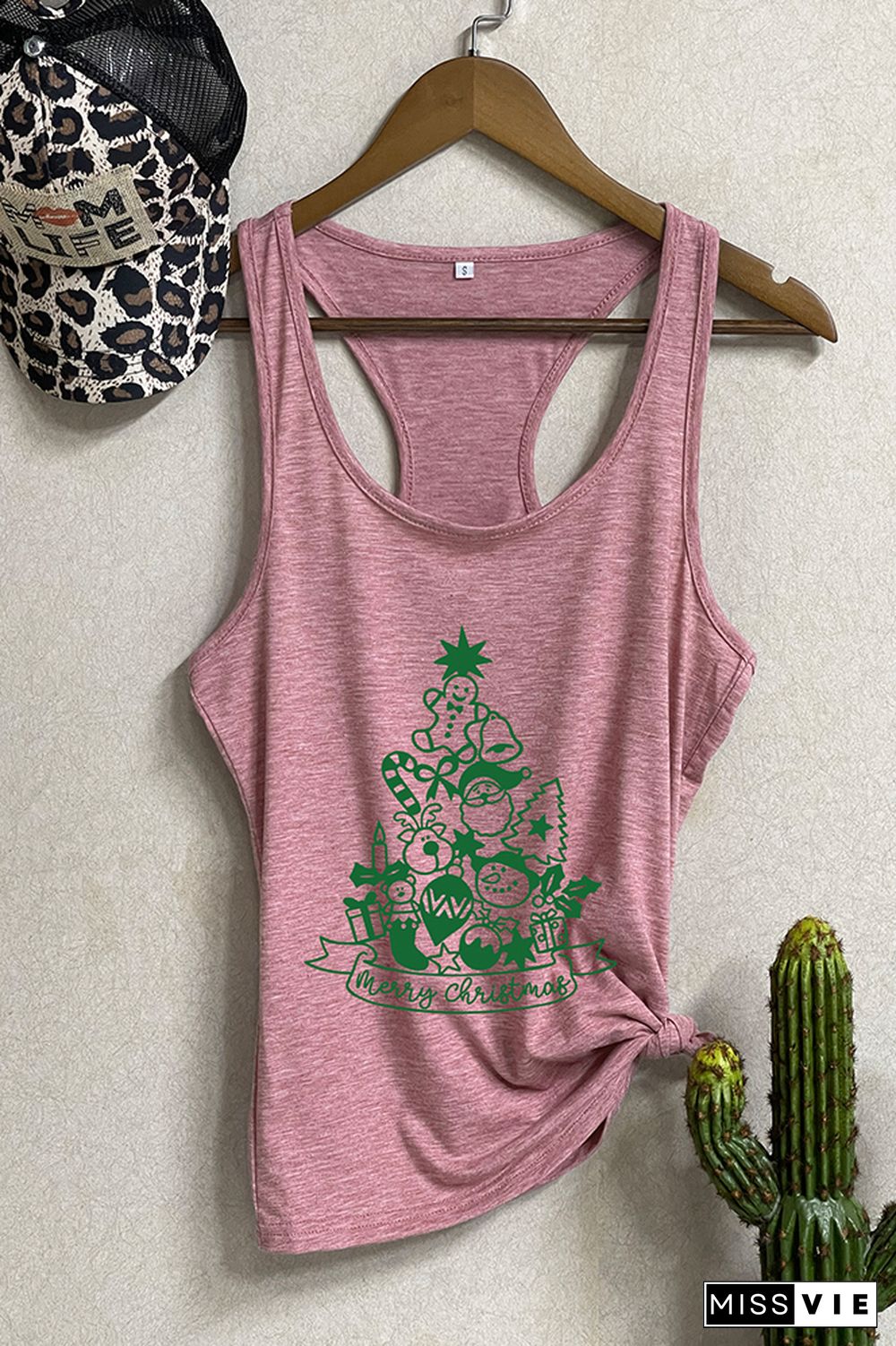 Christmas Tree Sleeveless Tank Top Wholesale