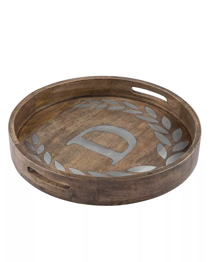 The GG Collection Heritage Collection Monogram Mango Wood Round Tray