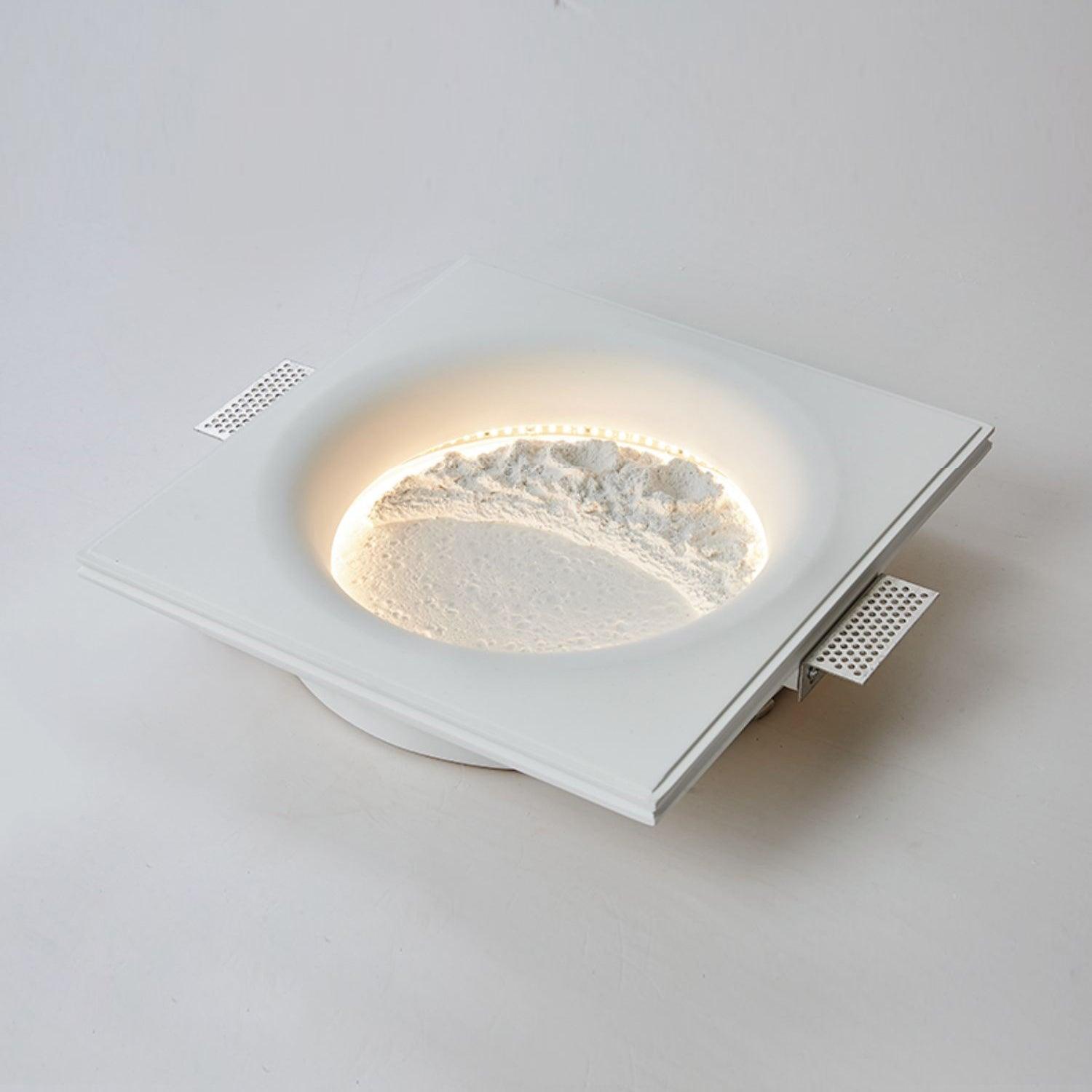 Gypsum Moon Wall Lamp