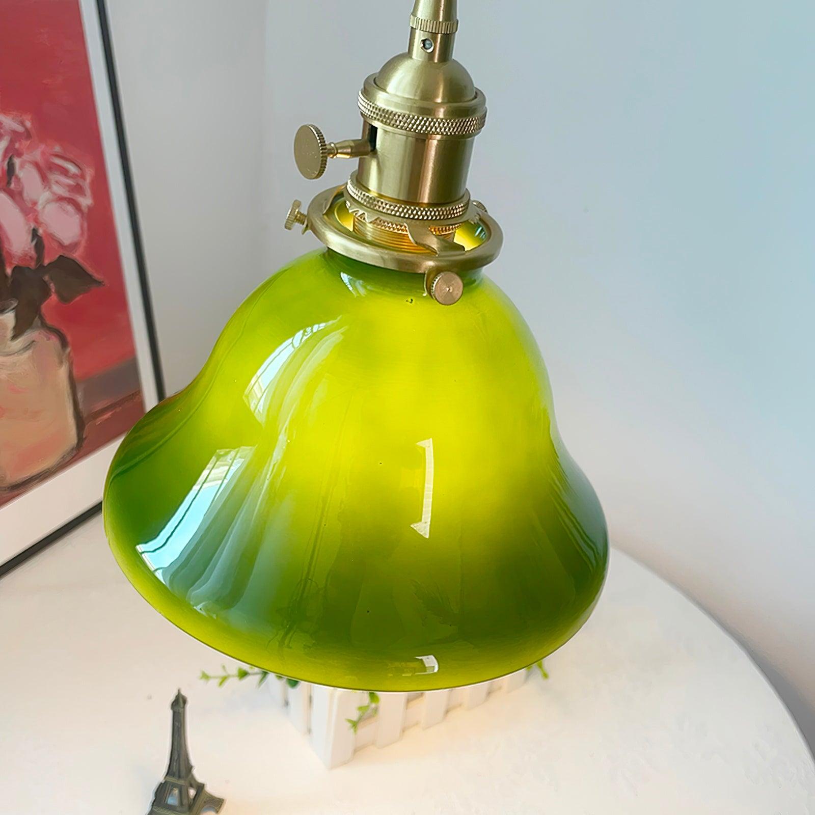 Green Bell Pendant Light