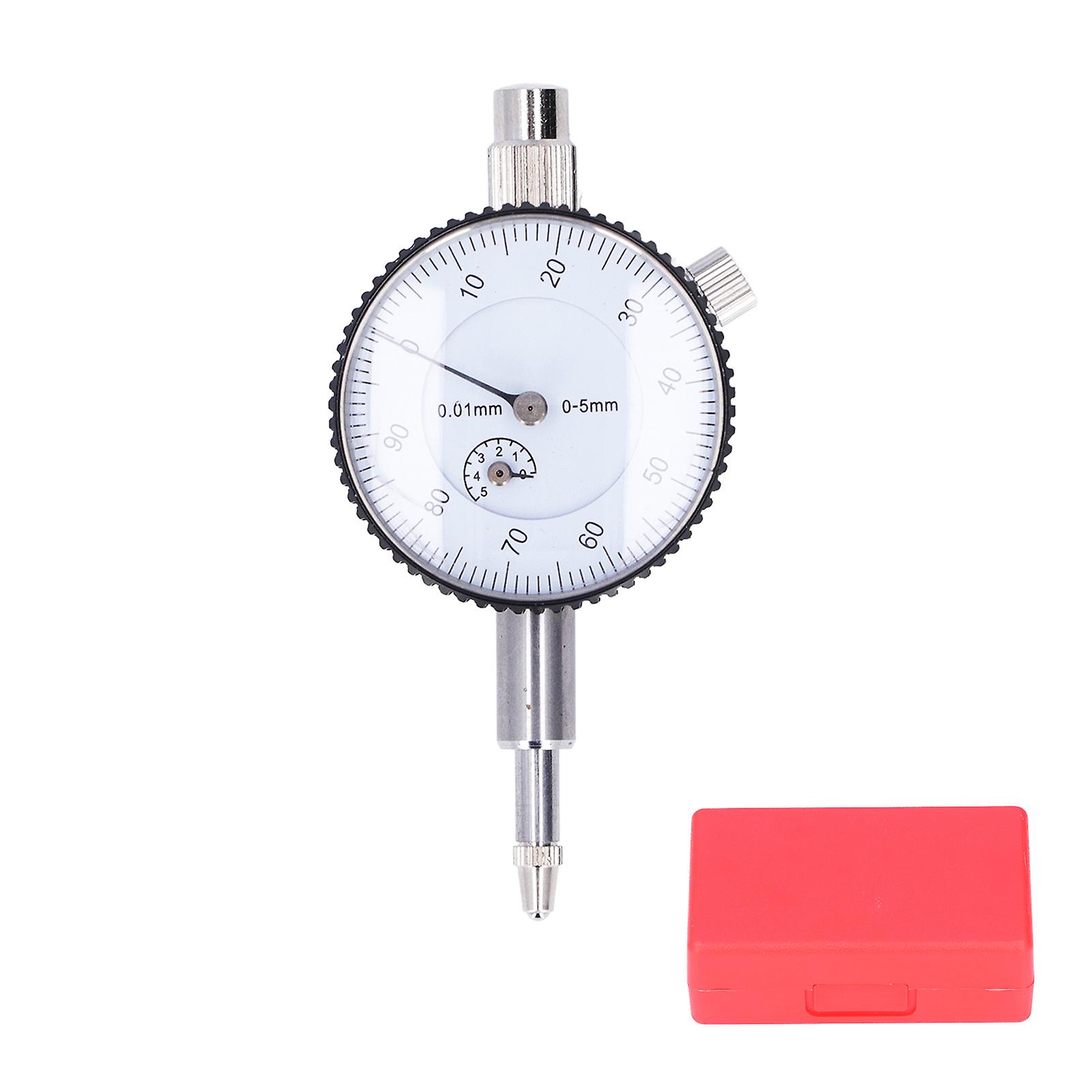 Accuracy Dial Indicator Aluminum Alloy Dial Test Gauge For Maintenance 05mm Range 0.01mm