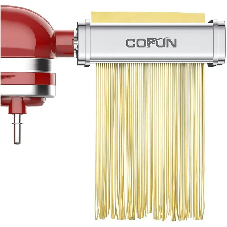 Cofun Pasta Maker for KitchenAid Mixer， Stainless Steel Dough Roller KitchenAid， Pasta Attachment for KitchenAid Mixer