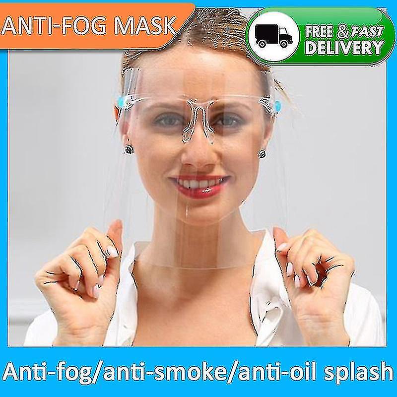 Transparent Protective Mask Full Face Shield Dustproof Goggles Safety Glasses Antidust Mask Kitchen Anti-oil Anti-smoke Tools