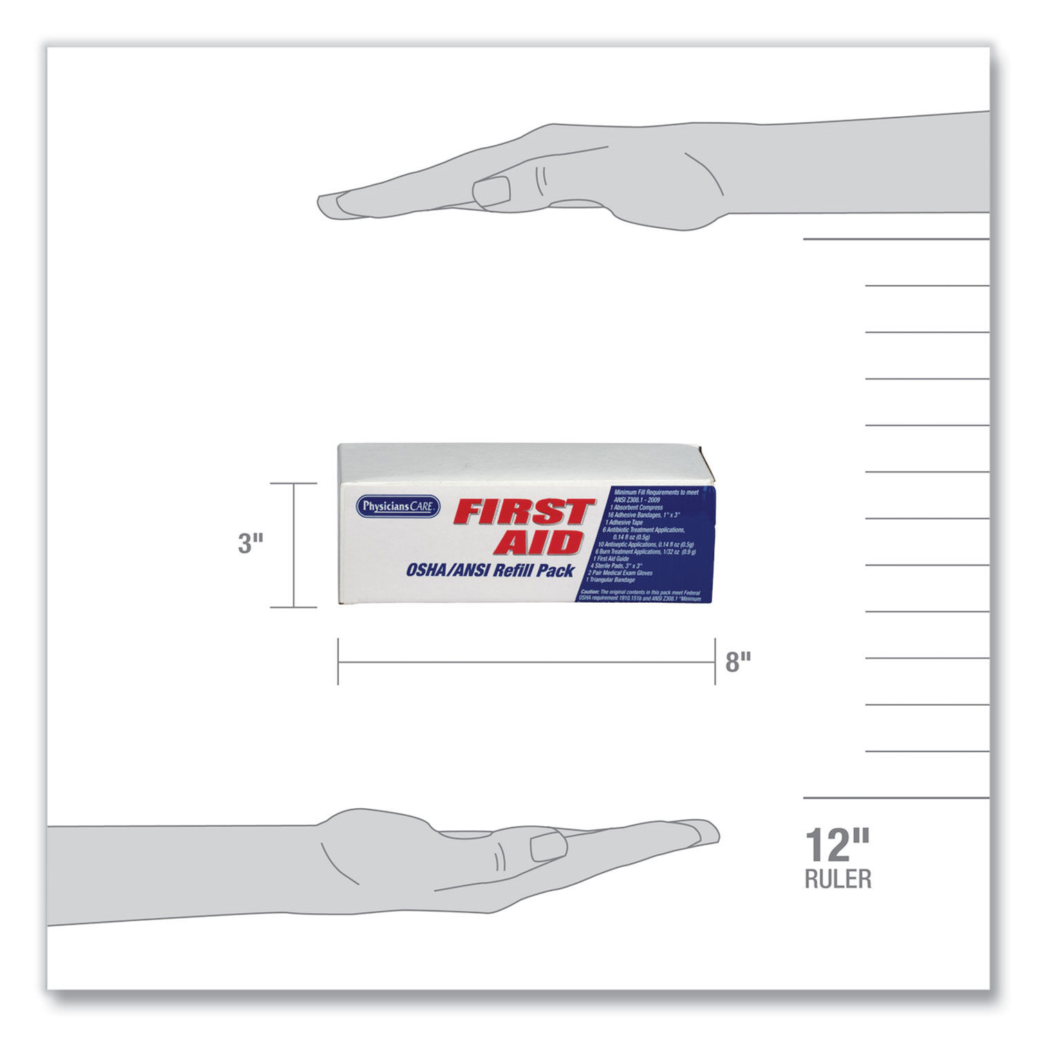 OSHA First Aid Refill Kit by PhysiciansCareandreg; by First Aid Onlyandreg; FAO90103