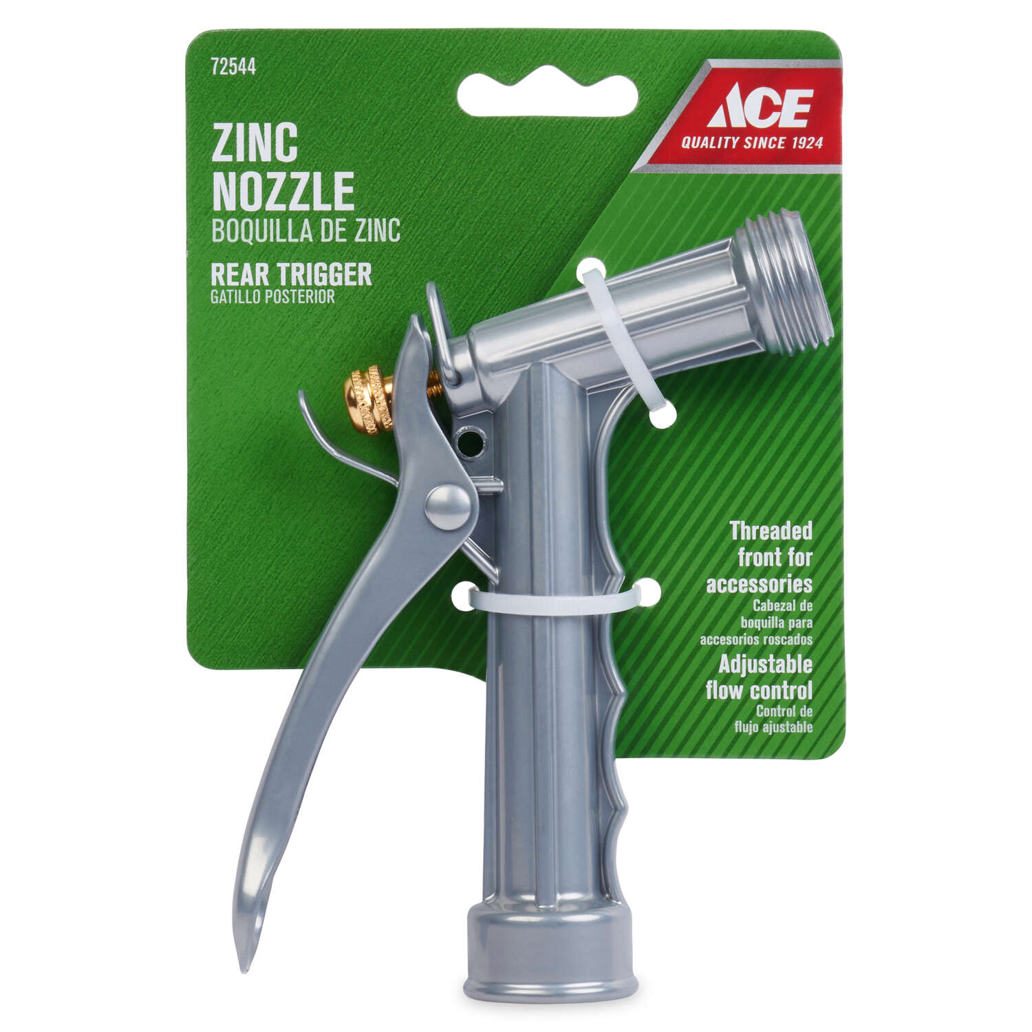 Ace Adjustable Shower and Stream Metal Hose Nozzle