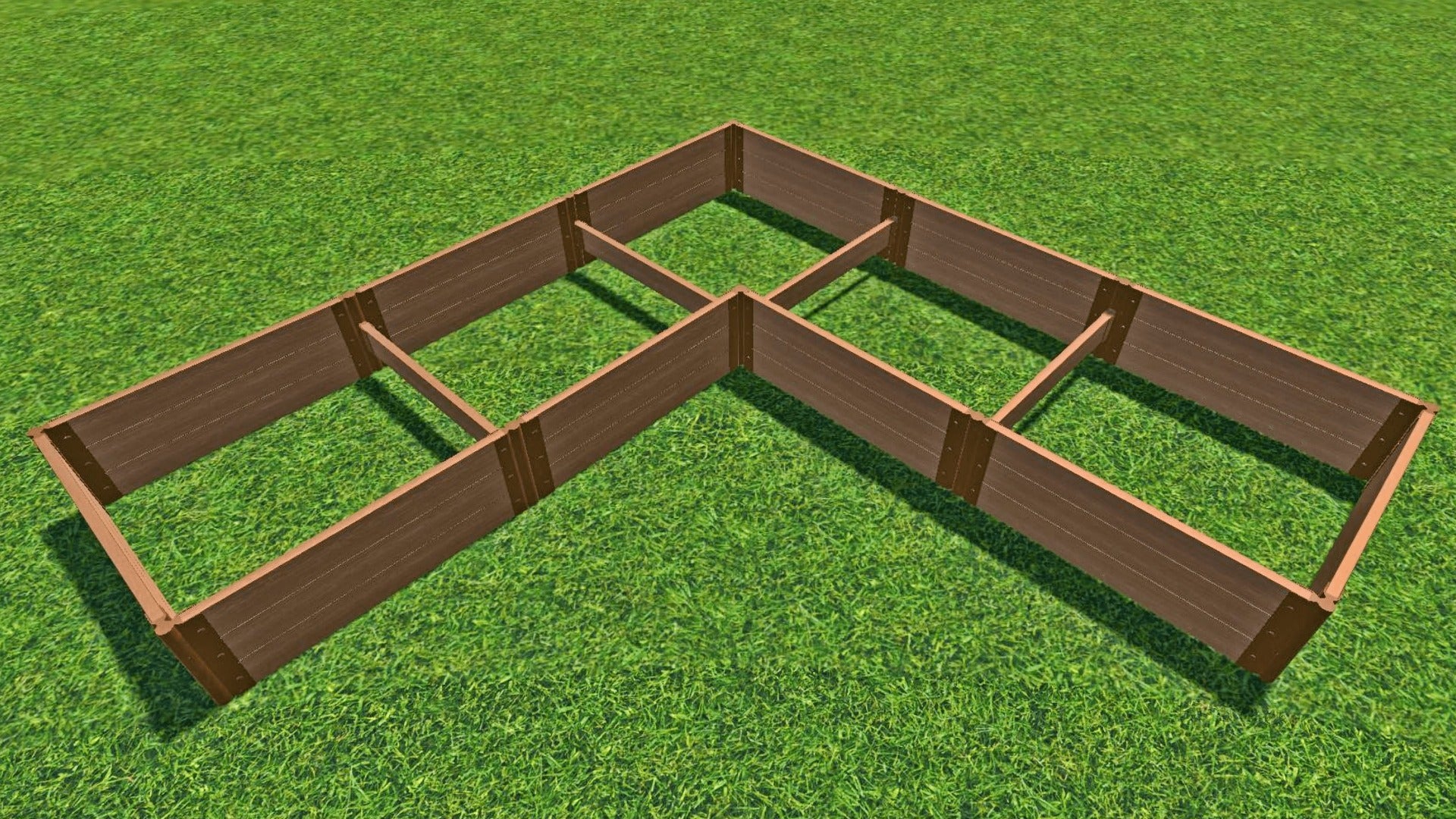 'L-Shaped' 12' x 12' Raised Garden Bed