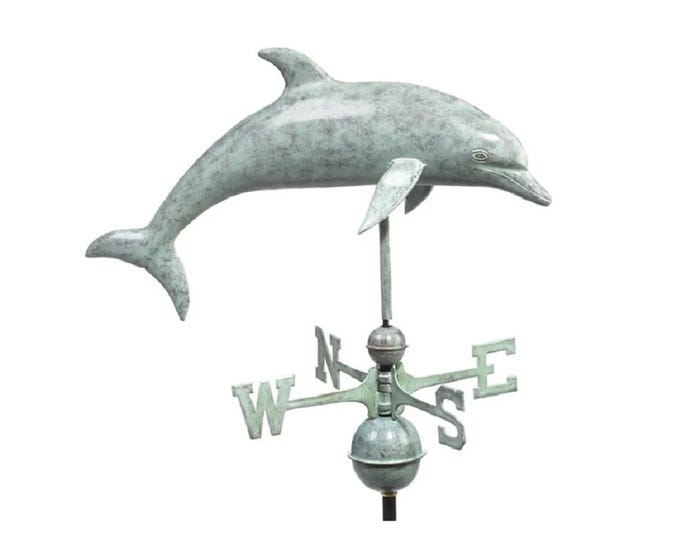 Good Directions Blue Verde Dolphin Weathervane 9507V1