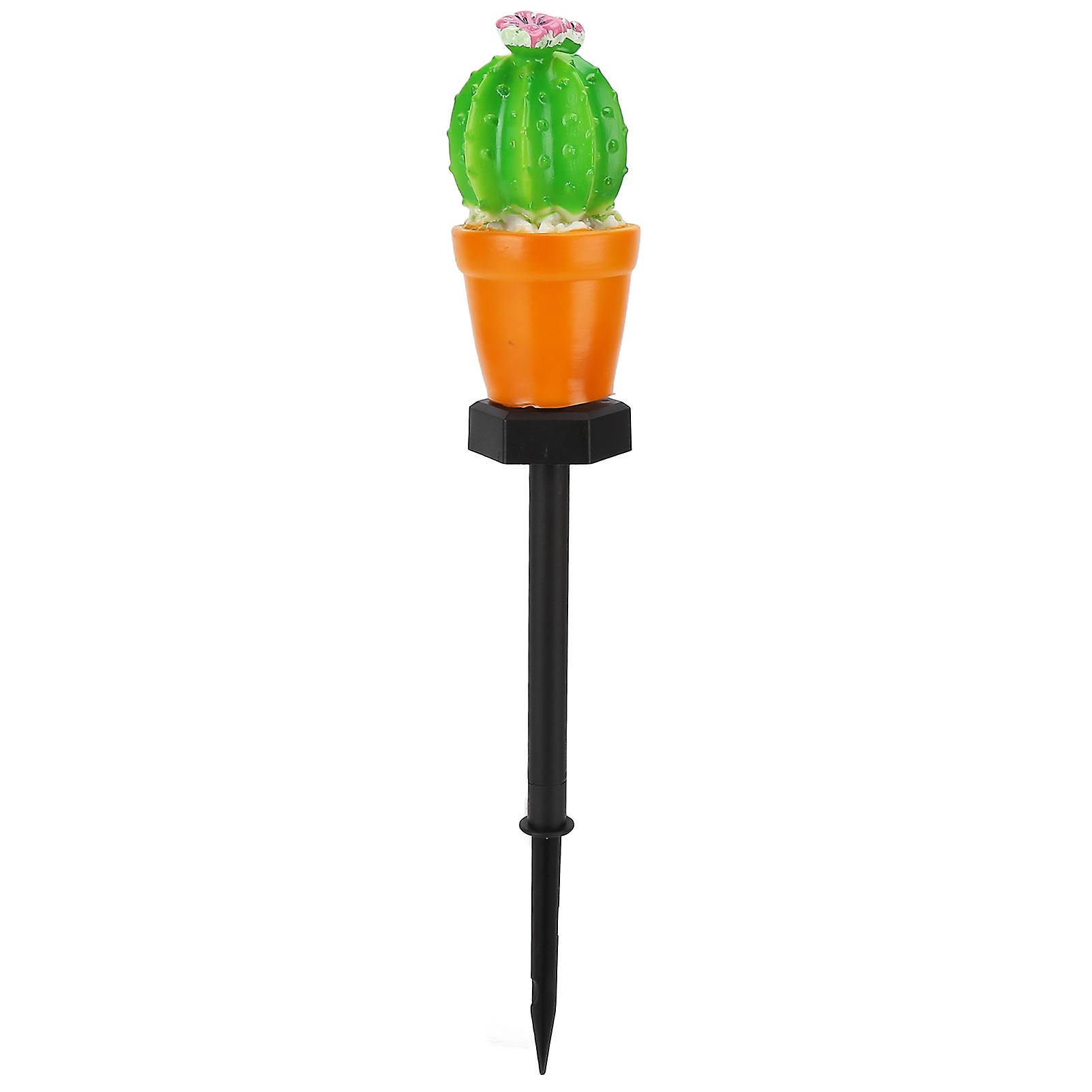 Lawn Light Ip65 Waterproof Led Solar Spike Landscape Lamp For Outdoor Backyard Gardensingl Headed Cactus