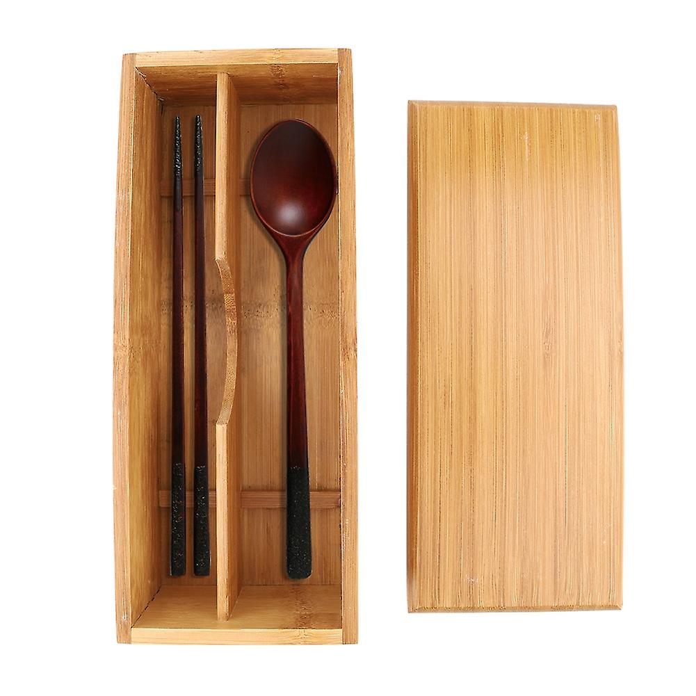 Japanese Chopsticks Box Tableware Spoon Cage Bamboo Storage Box Container