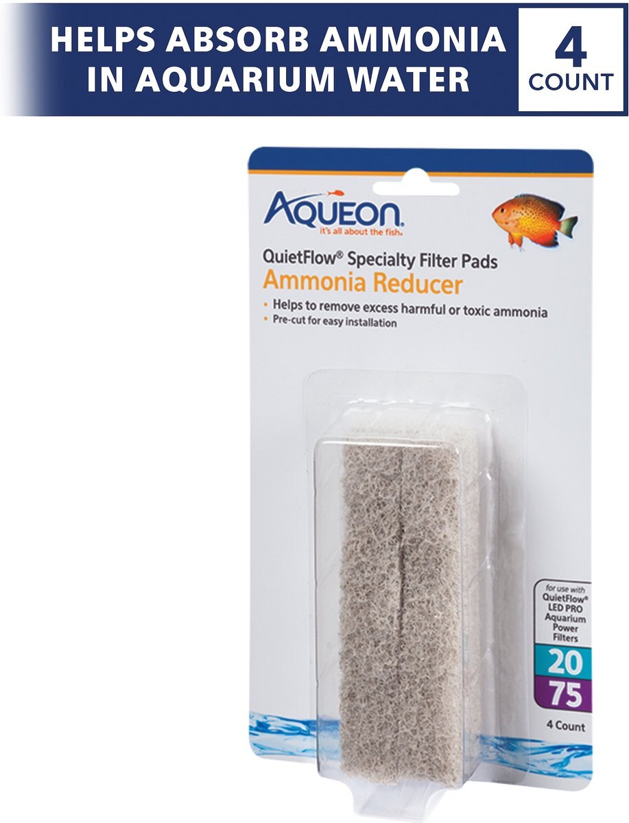 Aqueon QuietFlow 20/75 Ammonia Reducing Specialty Filter Pad