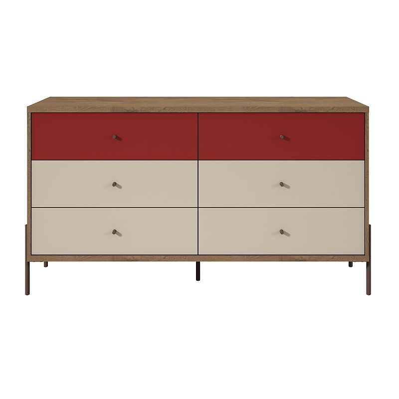 MANHATTAN COMFORT Joy 6-Drawer Double Dresser