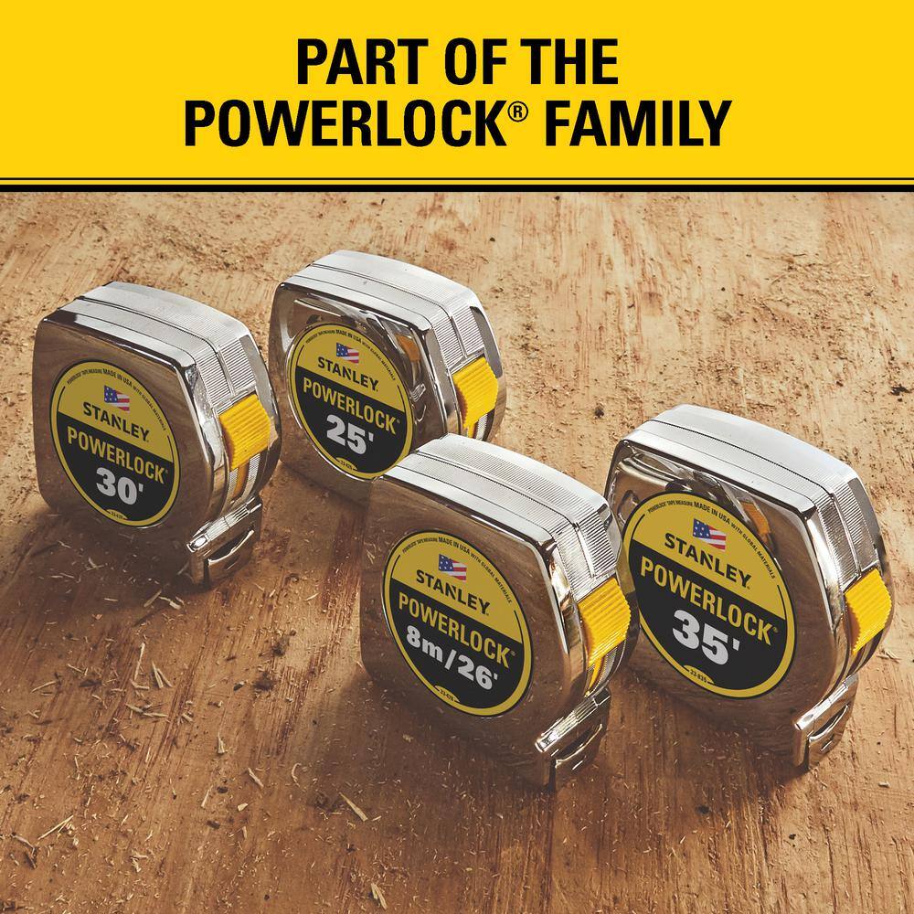 Stanley 25 ft. PowerLock Tape Measure (4-Pack) 33-425CP