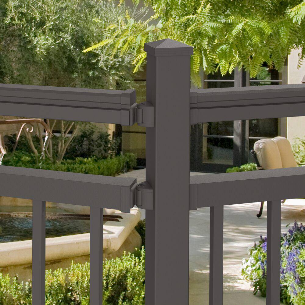 Barrette Outdoor Living VersaRail Triple Rail Matte Bronze Aluminum Lvl Angle Bracket Kit 73050448