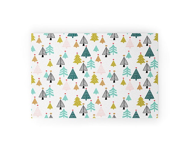 Wendy Kendall Tiny Trees Looped Vinyl Welcome Mat Society6