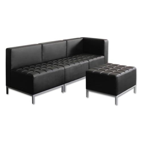 Alera QUB Series Corner Sectional， 26.38w x 26.38d x 30.5h， Black (QB8016)