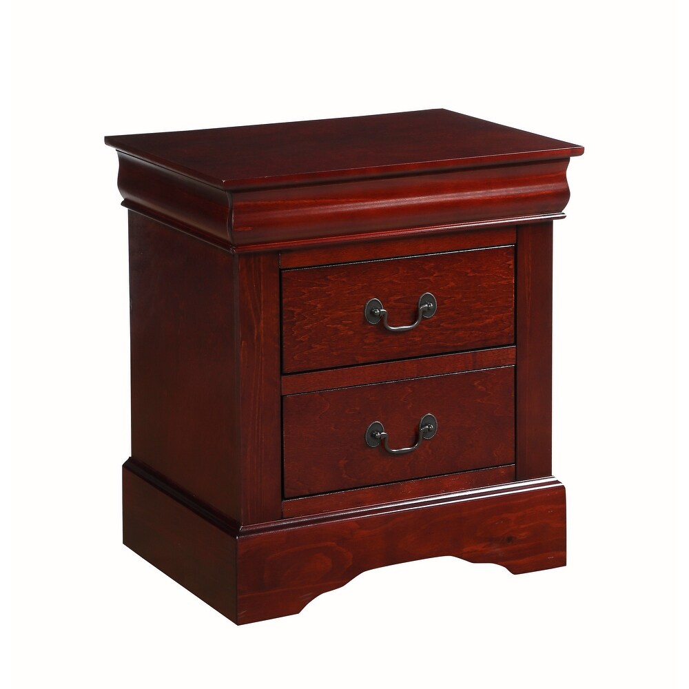 Cherry Bedside Table w/ French Back Dovetail Drawer