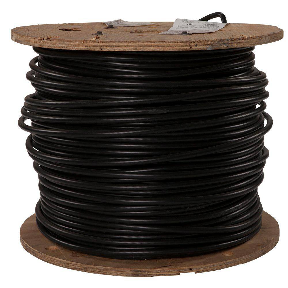 Southwire 1000 ft. 30 Black Stranded AL XHHW Wire 11276301