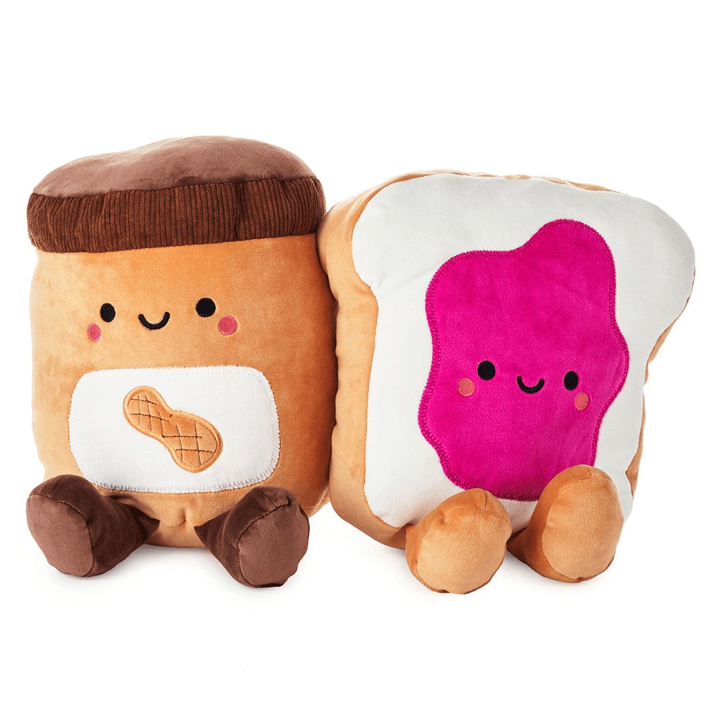 Hallmark  Large Better Together Peanut Butter and Jelly Magnetic Plush, 12