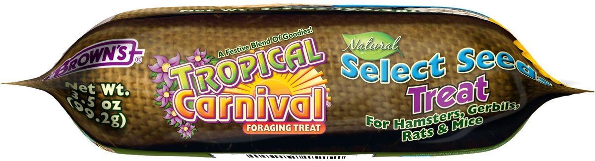 Brown's Tropical Carnival Natural Select Seeds Small Animal Treats