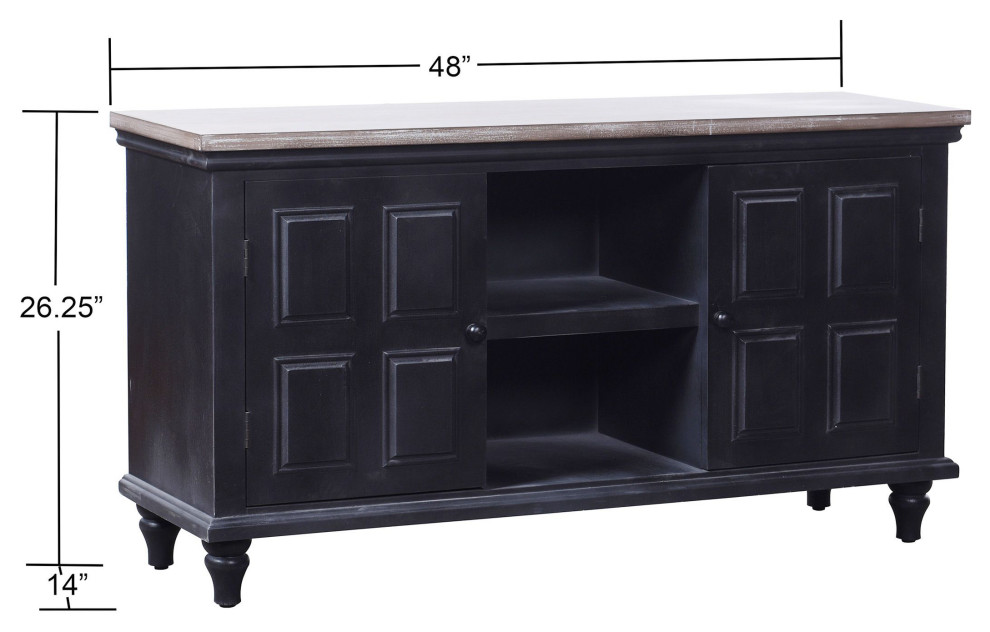 Summit Media Cabinet Black Wooden 2 Textured Door 2 Shelf Media Cabinet   Traditional   Entertainment Centers And Tv Stands   by StyleCraft  Houzz