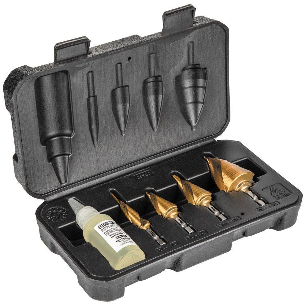 Klein Tools All Purpose Step Bit Kit 4pc 25950 from Klein Tools