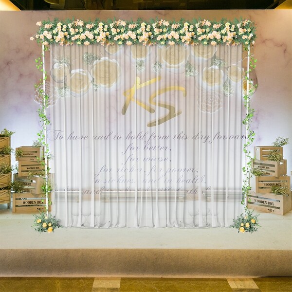 Adjustable Metal Wedding Backdrop Stand Arch Frame for Festival Decor