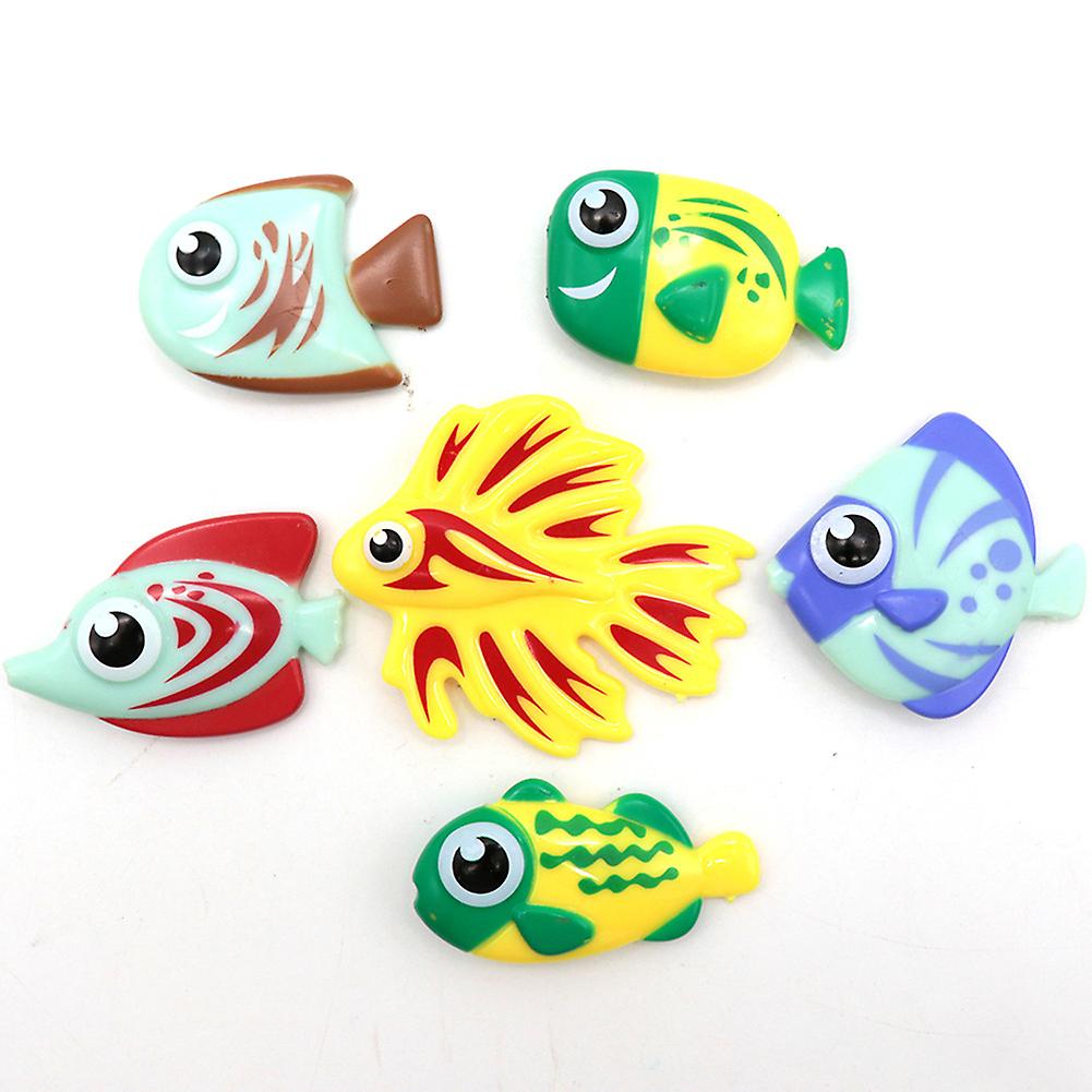 6pcs Tropical Fish Toys Sea Creatures Bath Toys For Kids Pvc Ocean Miniature Animals Toys Figures Assorted